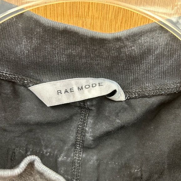 New Rae Mode Cropped Cotton Mineral Washed Sleeveless Top in Black in Sz Large - Picture 6 of 8